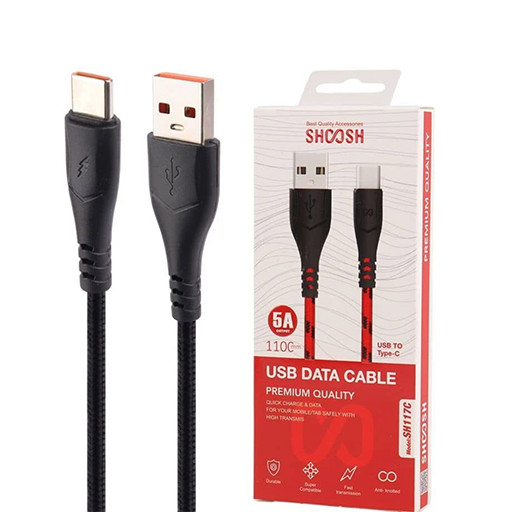 کابل تبدیل USB به USB-C شوش مدل SH117C عکس سوم با جعبه